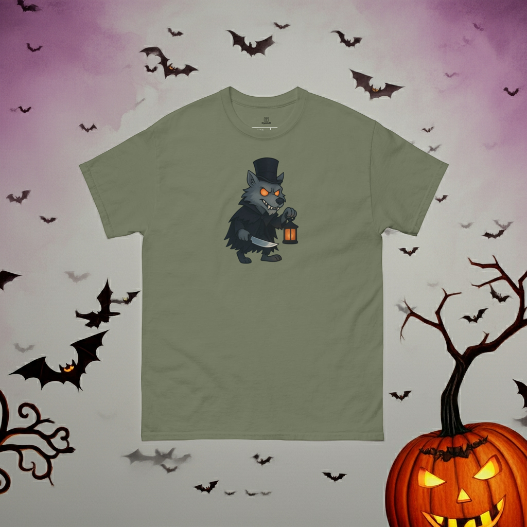 Unisex classic t-shirt Halloween Wolf