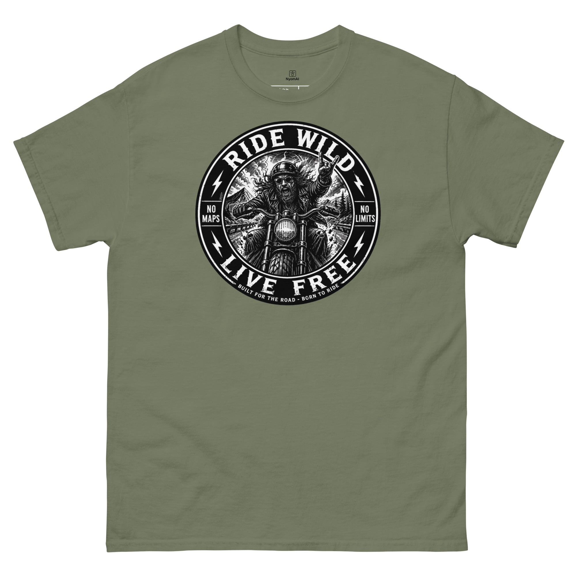 Ride Wild T-Shirt – Soft Unisex Tee | NyomAI